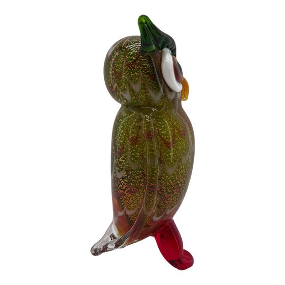 Vintage Murano Owl Art Glass Italy Handblown Figurine - Picture 8 of 10